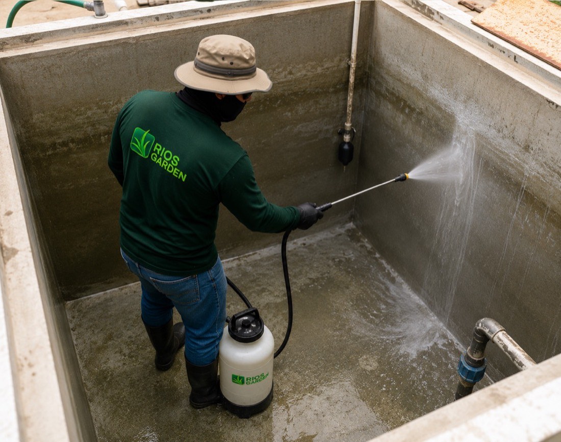 Limpieza y desinfección de tanques y cisternas de agua Rios Garden